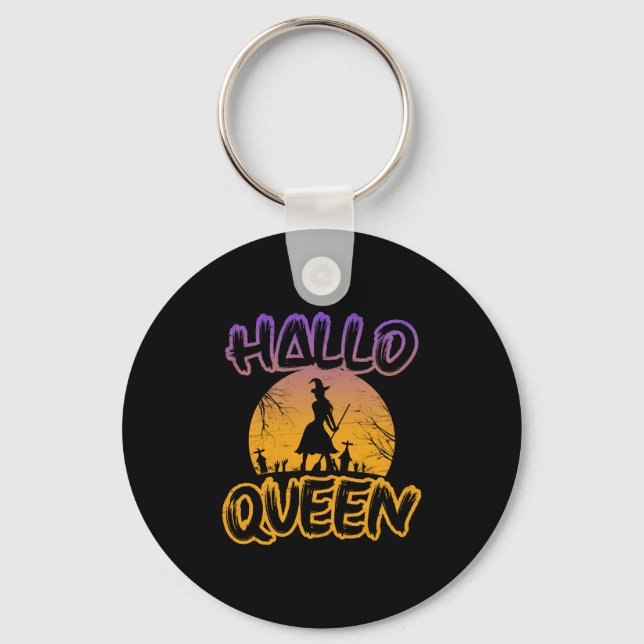 Chaveiro Halloween Halloqueen (Frente)