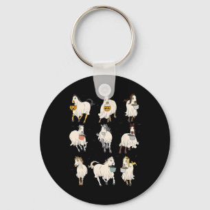 Chaveiro Halloween Horse Ghost Boo Pumpkin Costume Para Hom