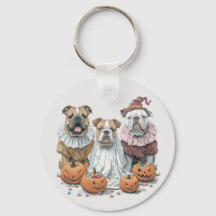 Chaveiro Halloween Inglês Bulls Pumpkin