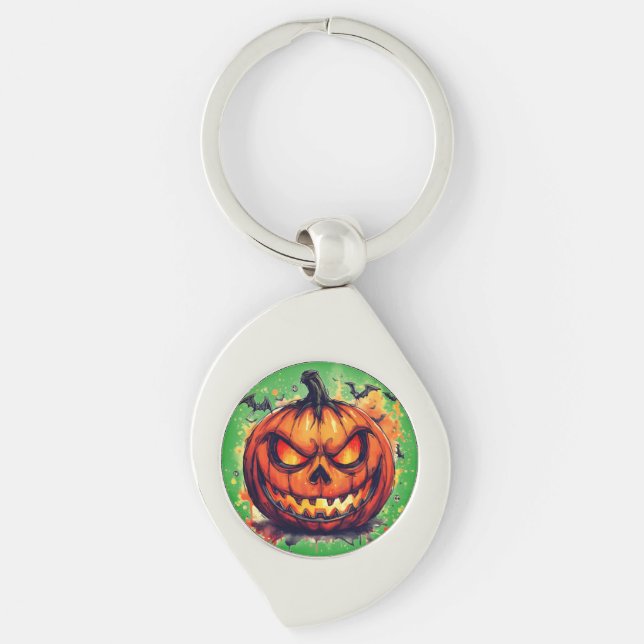 Chaveiro Halloween,Ira do Jack O' Lanterna , Assustador (Frente)