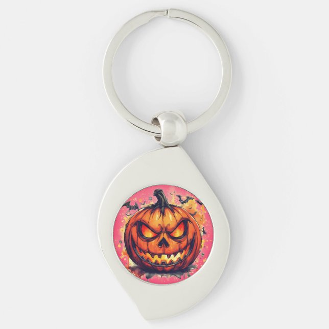 Chaveiro Halloween,Ira do Jack O' Lanterna , Assustador (Frente)