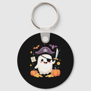 Chaveiro Halloween Kawaii Ghost Vestido Como Pirata Para Sp