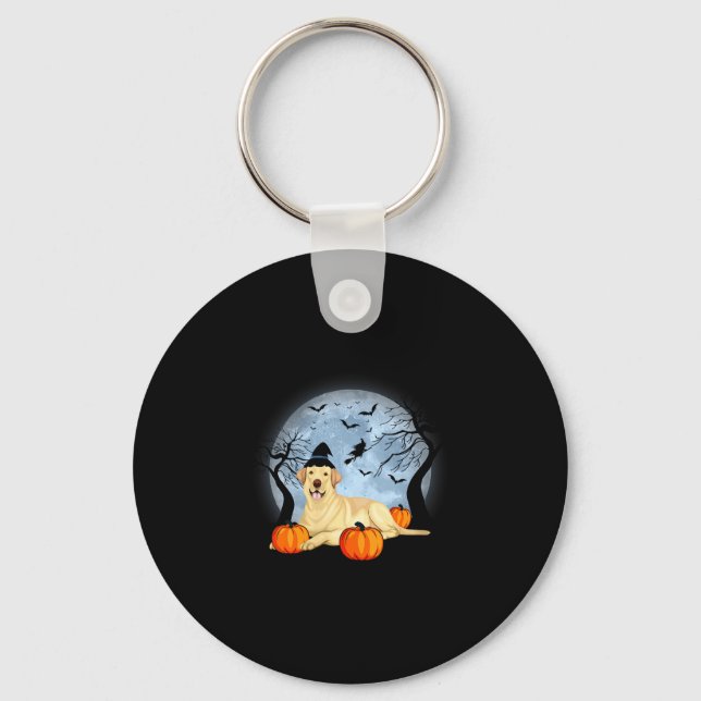Chaveiro Halloween labrador feminino (Frente)