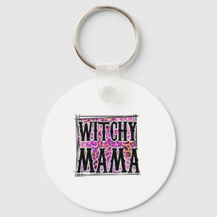 Chaveiro Halloween Leopard Witchy Mama Aniversário