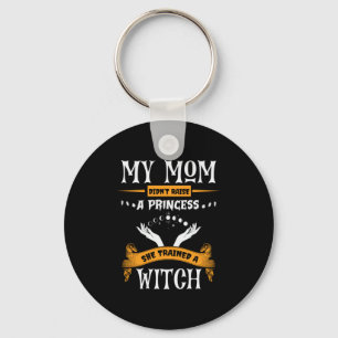 Chaveiro Halloween Minha mãe treinou um aniversário de brux