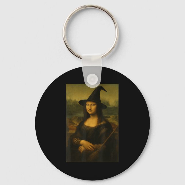 Chaveiro Halloween Mona Lisa Witch  (Frente)