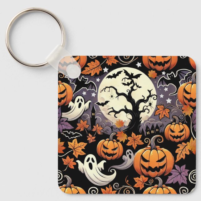 Chaveiro Halloween/outono/outono (Frente)