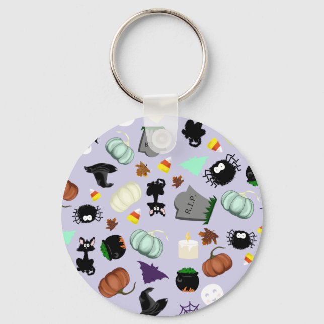 Chaveiro Halloween Pastel (Frente)
