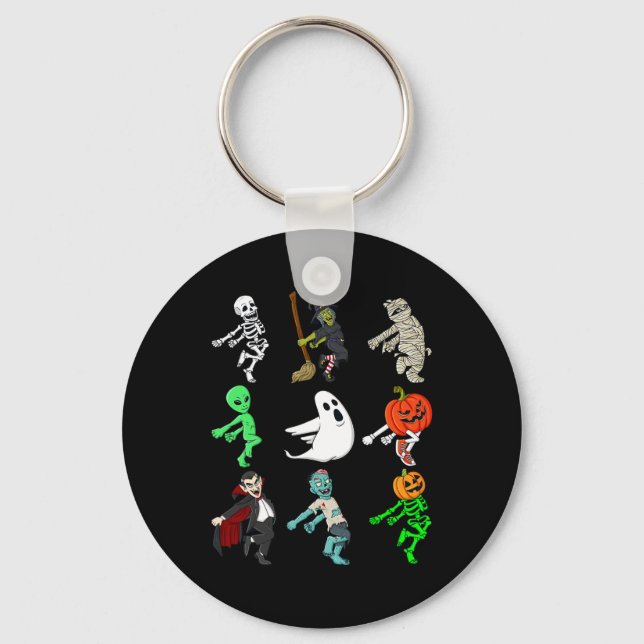 Chaveiro Halloween Shoot Dance Monsters Skeleton Boys Menin (Frente)