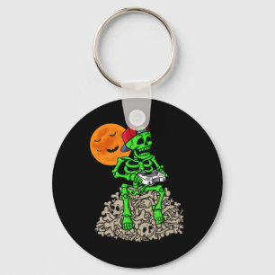 Chaveiro Halloween Skeleton Gamer Boys Crianças Jovens Jove