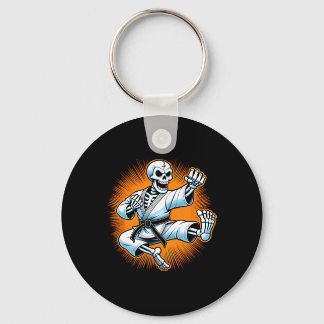 Chaveiro Halloween Skeleton Karate 1 (Frente)