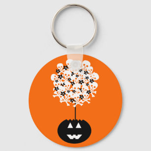 Chaveiro Halloween Skull Topiary