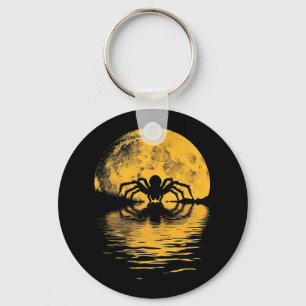 Chaveiro Halloween Spider Full Moon Scary Spooky Figurume P