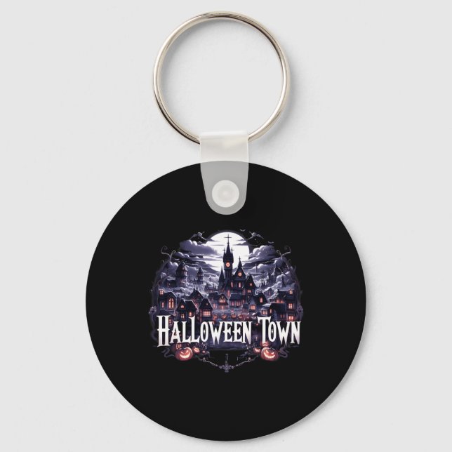 Chaveiro Halloween Town Skeleton Ghost Pumpkin Halloween (Frente)