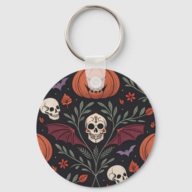 Chaveiro Halloween Vibes Pattern (Frente)