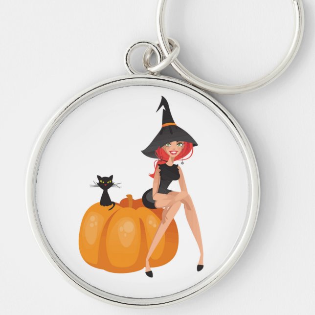 CHAVEIRO HALLOWEEN WITCH (Frente)