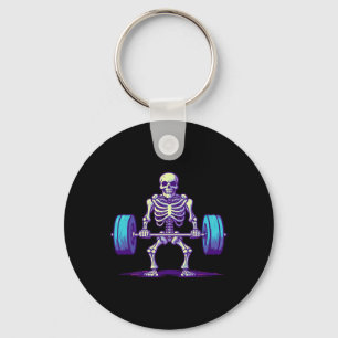 Chaveiro Halloween Workout Figurume Engraçado Esqueleto de