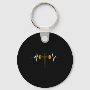 Chaveiro Halter Cross Dumbbell Jesus Engraçado Cristão Trei