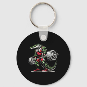 Chaveiro Halterofilismo Crocodilo Elevador de Peso Bodybu
