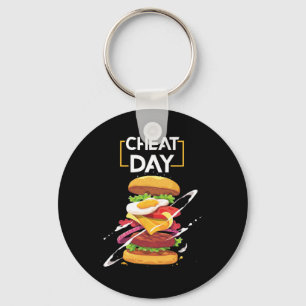 Chaveiro Hamburger Lover Gift Fast Comida Gym Workout Cheat