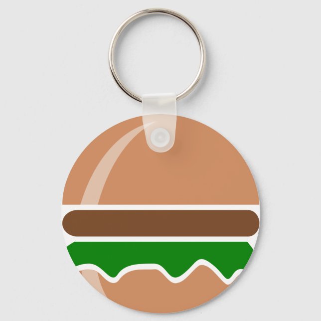 Chaveiro hambúrguer comida rápido sanduíche (Frente)