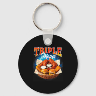Chaveiro Hambúrguer de Fast Food Nugget de Frango Foodie Tr