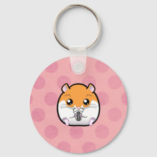 Chaveiro Hamster Branco comum sírio-laranja