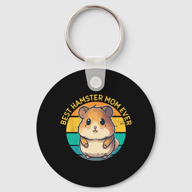 Chaveiro Hamster Mãe Sempre Engraçado Hamster Mãe Dia de as (Frente)
