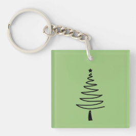 Chaveiro Hand Drawn christmas tree