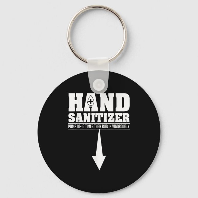 Chaveiro Hand Sanitizer Funny Sarcastic Adult Humor Dirty J (Frente)