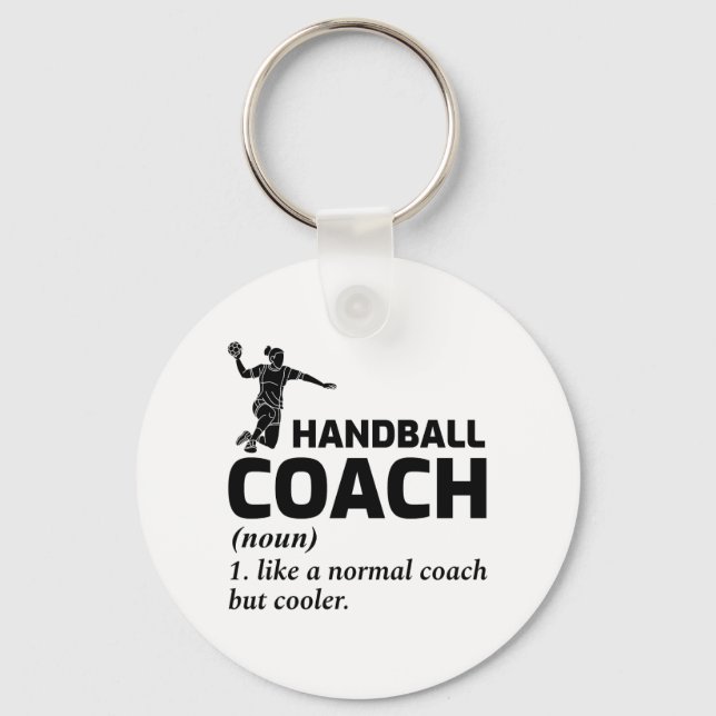 Chaveiro Handball Coach Handballer Engraçado Dizendo (Frente)