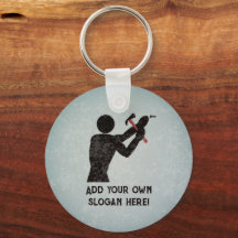 Handyman - DIY Cara com martelo - Adicionar nome/t