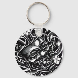 Chaveiro Hannya Mask Tattoo Design