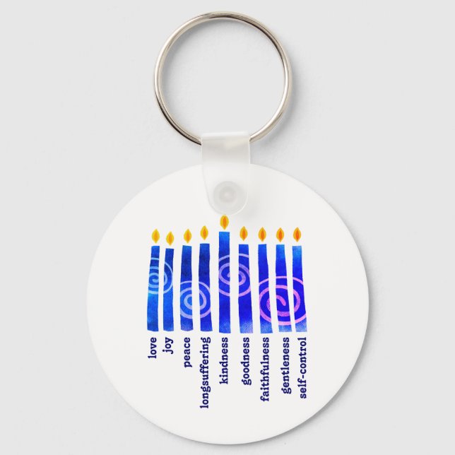 Chaveiro HANUKKAH Fruta espiritual Christian (Frente)