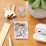Chaveiro Happy 1st Birthday Photo college Card<br><div class="desc">1st Birthday Two Photo Keepsake Keyring Celebrate a baby’s first milestone with this 1st Birthday two-photo keepsake keyring, designed to hold two special pictures that capture how much your little one has grown. A lovely idea is to add one photo from when the baby was just a few days old...</div>