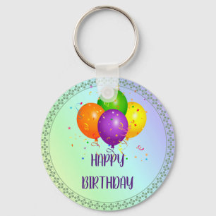 Chaveiro Happy Birthday, popular design, 