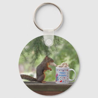 Chaveiro Happy Birthday Squirrel
