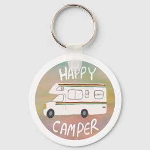 Chaveiro Happy Camper Rainbow RV Sunset Motorhome RV