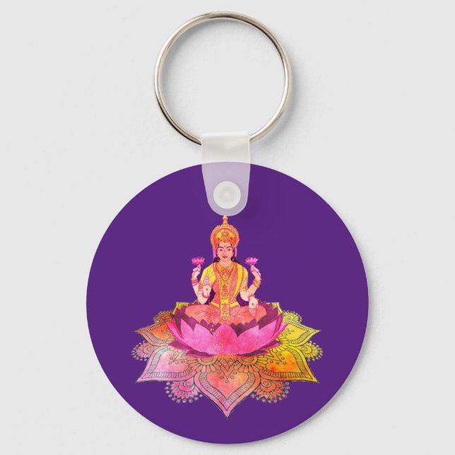 Chaveiro Happy Diwali - Deepalavi Lakshmi Goddese 4 (Frente)