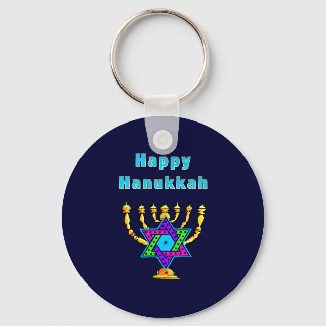 Chaveiro Happy Hanukkah (Frente)