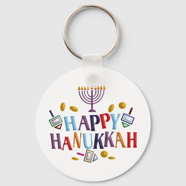 Chaveiro Happy Hanukkah (Frente)