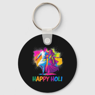 Chaveiro Happy Holi Festival Indian Colors Primavera Dance