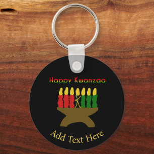 Chaveiro Happy Kwanzaa Kinara