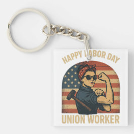 Chaveiro Happy Labor Day - Union Pride