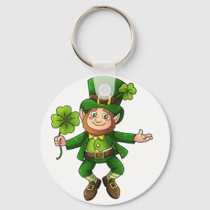 Chaveiro Happy Leprechaun e Shamrock