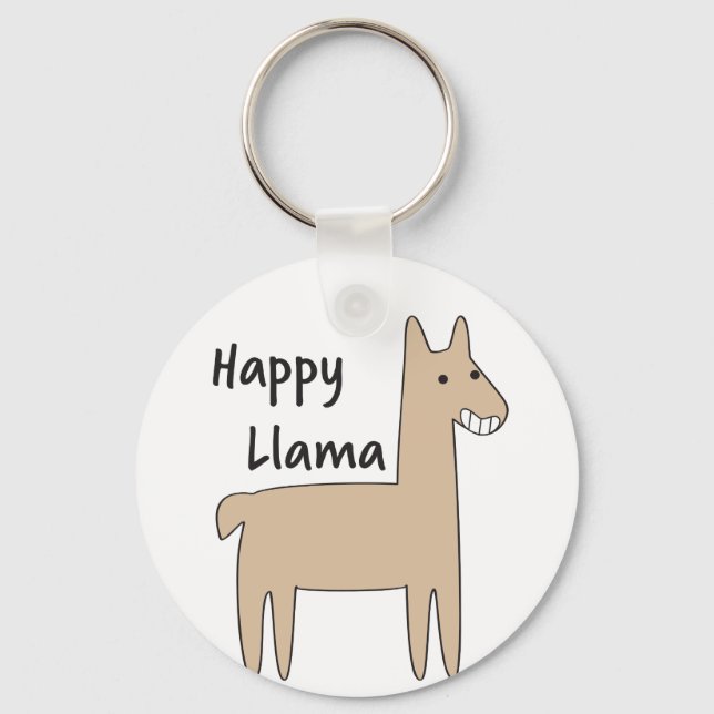 Chaveiro Happy Llama (Frente)
