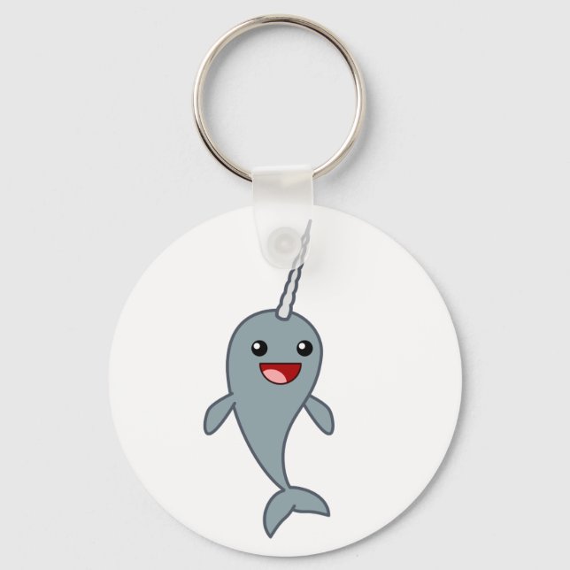 Chaveiro Happy Narwhal (Frente)
