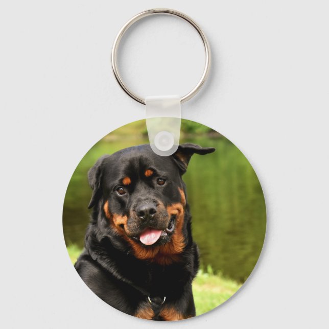 Chaveiro Happy Rottweiler (Frente)