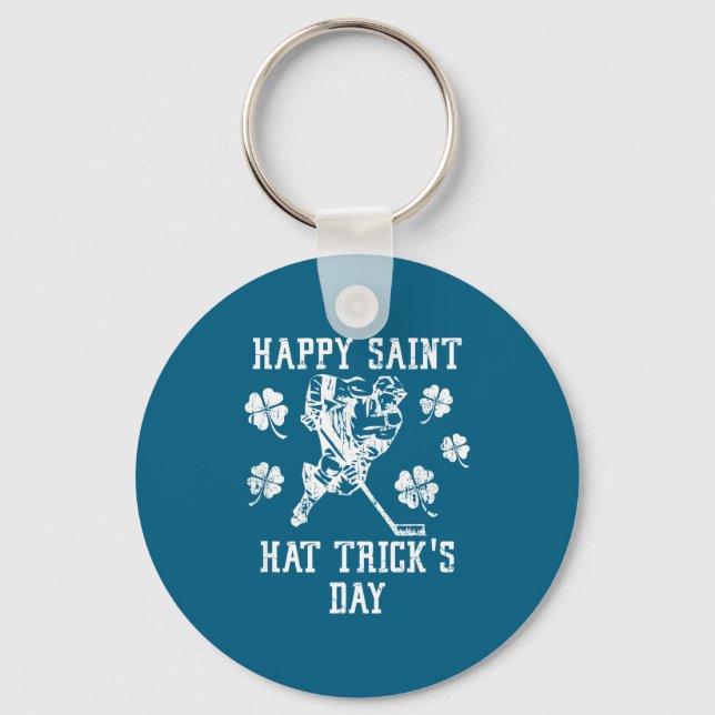 Chaveiro Happy Saint Hat Trick's Day St Patricks Day Funny  (Frente)