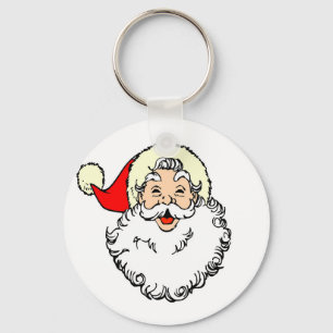 Chaveiro Happy Santa Claus Face Cartoon